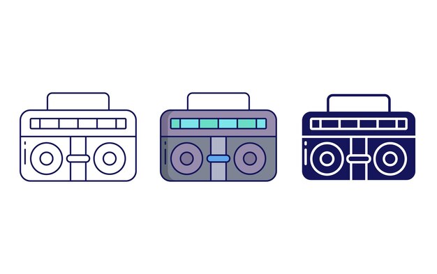 Icono de vector de caja de resonancia