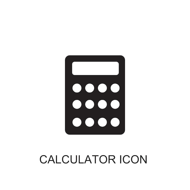 Icono del vector de la calculadora