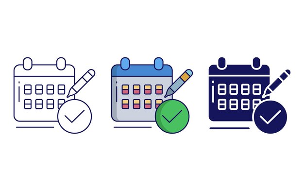 Icono de vector de calendario de marca