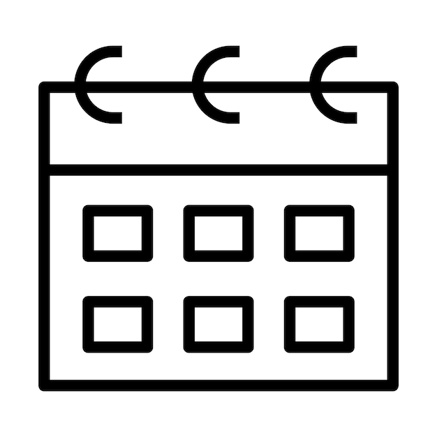 Icono de vector de calendario