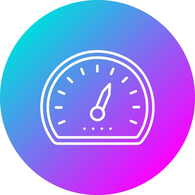 El icono del vector de calibre se puede utilizar para el conjunto de iconos de procesos industriales