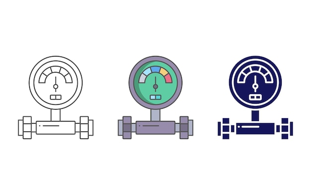 Icono de vector de calibre