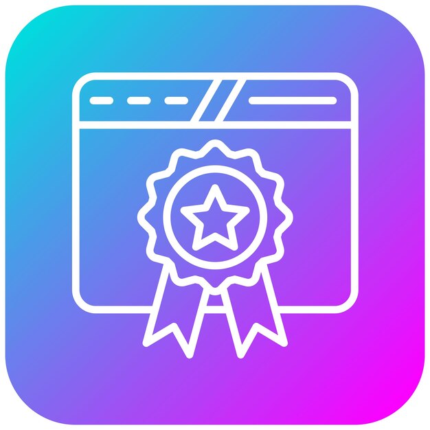 El icono del vector de calidad de la página se puede utilizar para el conjunto de iconos de marketing web