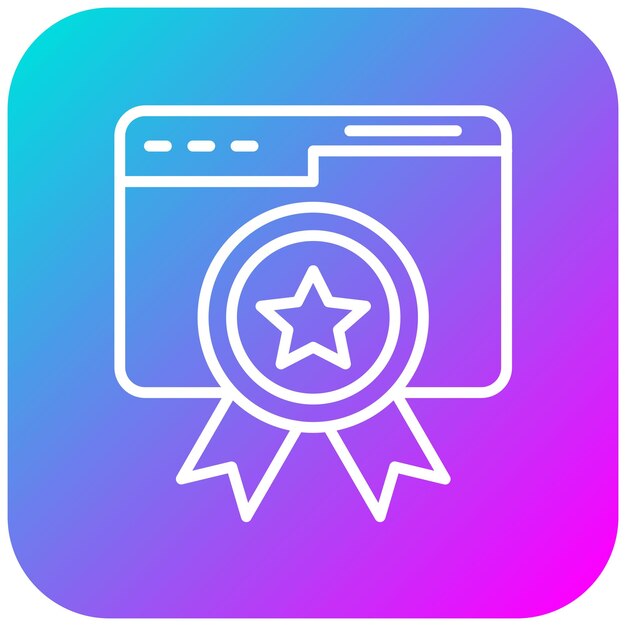 El icono del vector de calidad de la página se puede utilizar para el conjunto de iconos de marketing