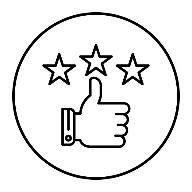 El icono del vector de calificación de puntuación se puede utilizar para el conjunto de iconos de comentarios del cliente
