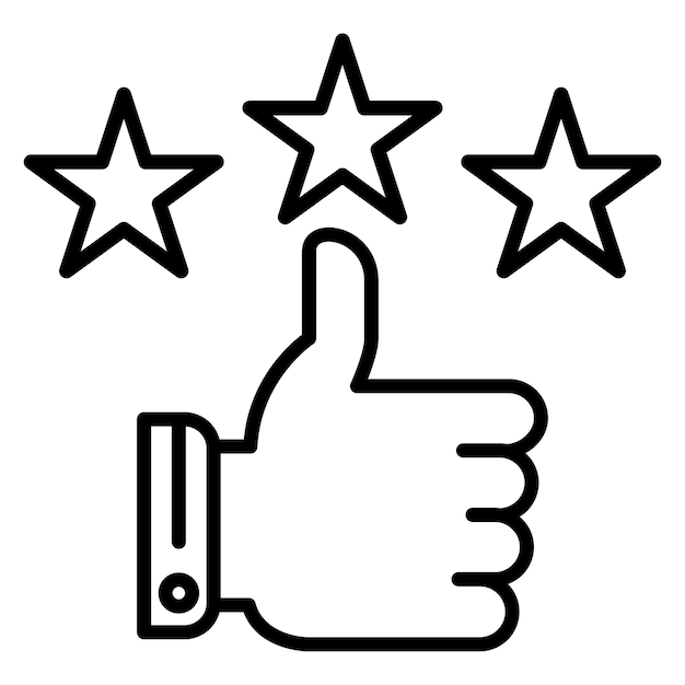 El icono del vector de calificación de puntuación se puede utilizar para el conjunto de iconos de comentarios del cliente
