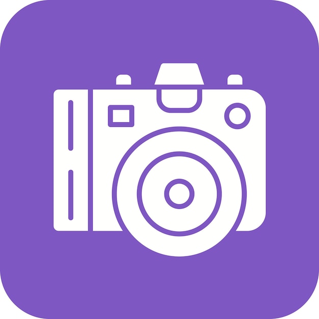 El icono de vector de cámara avanzado se puede utilizar para el conjunto de iconos de tecnología
