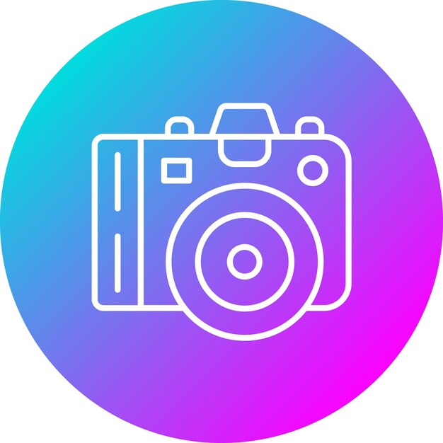 El icono de vector de cámara avanzado se puede utilizar para el conjunto de iconos de tecnología