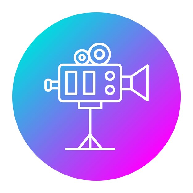 El icono del vector de la cámara se puede usar para el conjunto de iconos de investigación de delitos