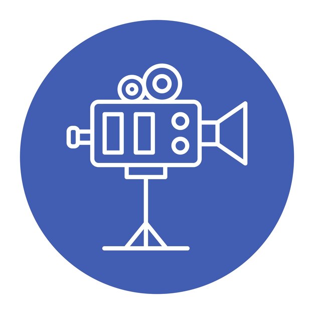 El icono del vector de la cámara se puede usar para el conjunto de iconos de investigación de delitos