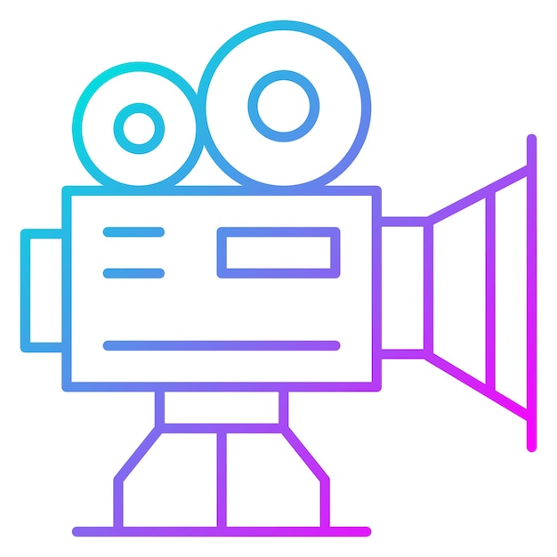 El icono del vector de la cámara se puede utilizar para el conjunto de iconos de fotografía