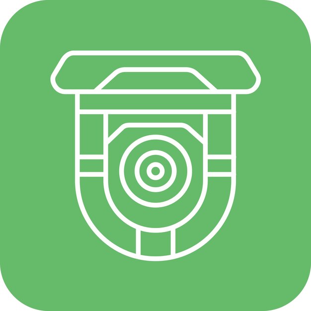 El icono del vector de la cámara de seguridad se puede utilizar para el conjunto de iconos de tecnología