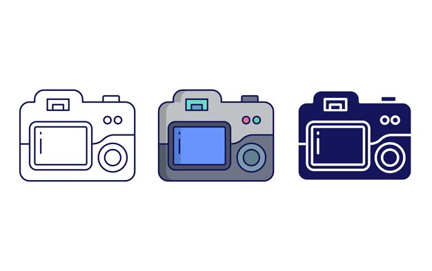 Icono de vector de cámara