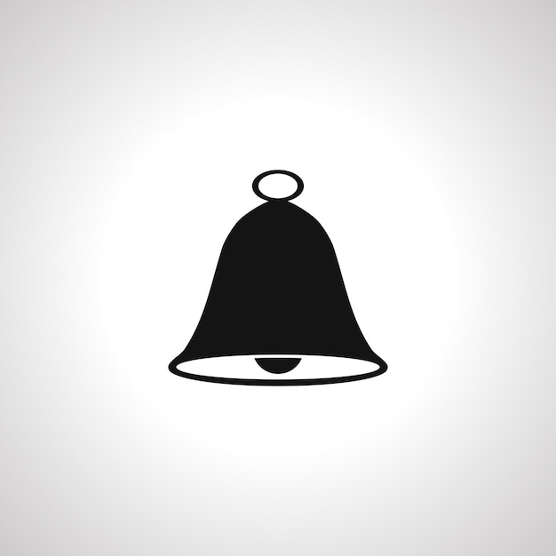 Icono de vector de campana Icono aislado simple de campana
