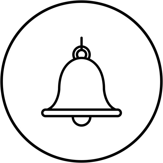 El icono del vector de campana del océano se puede usar para el conjunto de iconos del océano