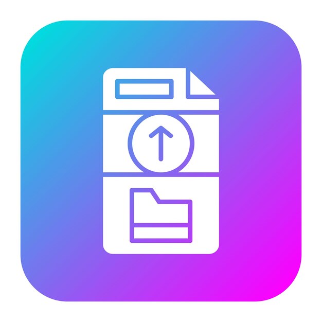 El icono de vector de carga de archivo se puede usar para el conjunto de iconos de alojamiento web