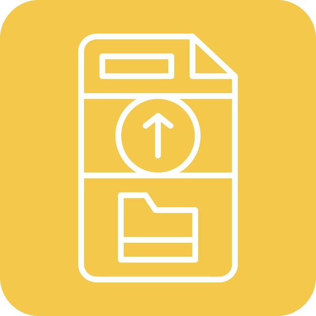 El icono de vector de carga de archivo se puede usar para el conjunto de iconos de alojamiento web