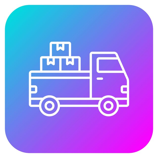 El icono del vector de carga se puede utilizar para el conjunto de iconos de entrega y logística