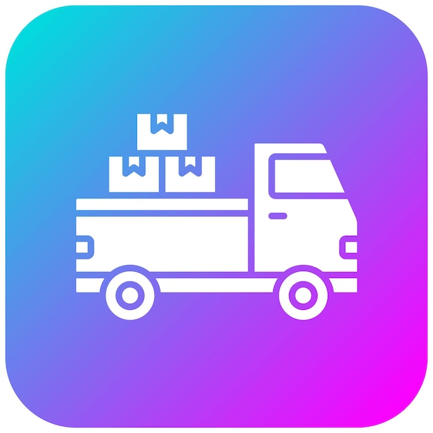 El icono del vector de carga se puede utilizar para el conjunto de iconos de entrega y logística