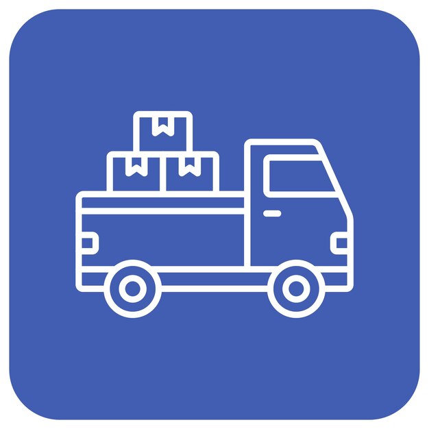 El icono del vector de carga se puede utilizar para el conjunto de iconos de entrega y logística