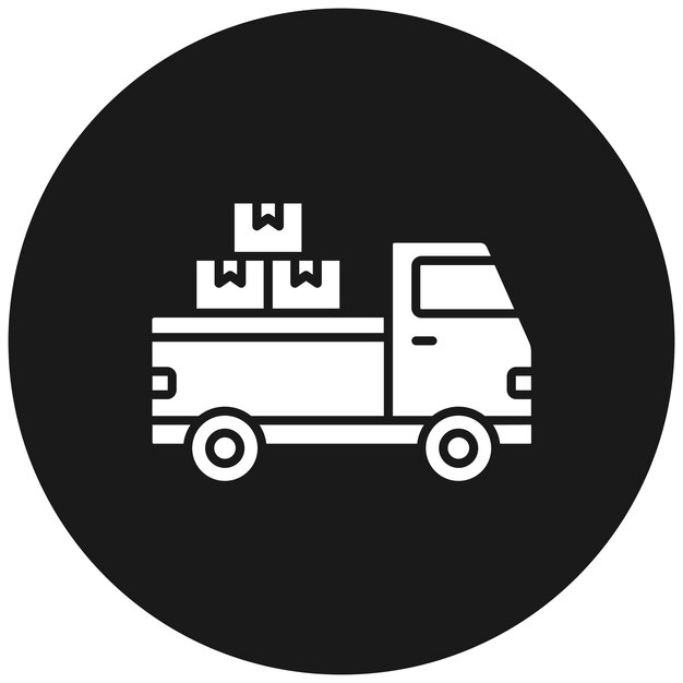El icono del vector de carga se puede utilizar para el conjunto de iconos de entrega y logística