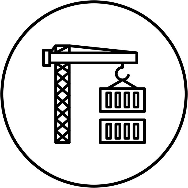 El icono del vector de carga se puede utilizar para el conjunto de iconos de fabricación