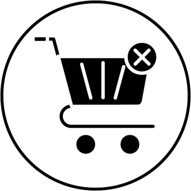 El icono del vector del carrito claro se puede usar para el conjunto de iconos de compras y comercio electrónico