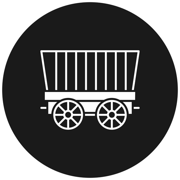 El icono del vector del carro del desierto se puede usar para el conjunto de iconos del desierto