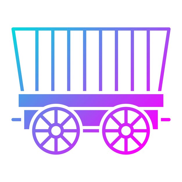 El icono del vector del carro del desierto se puede usar para el conjunto de iconos del desierto