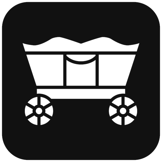 El icono del vector del carro se puede usar para el conjunto de iconos del Oktoberfest