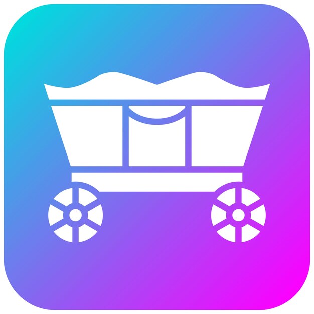 El icono del vector del carro se puede usar para el conjunto de iconos del Oktoberfest