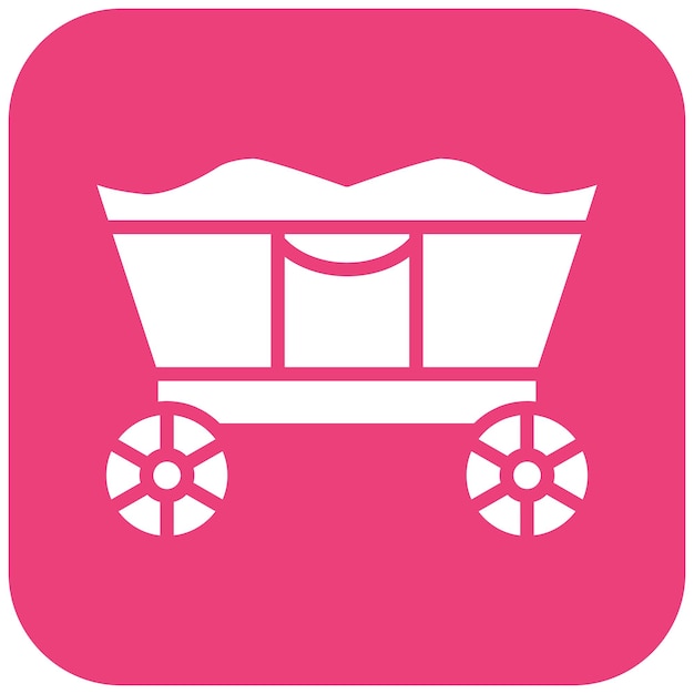 El icono del vector del carro se puede usar para el conjunto de iconos del Oktoberfest