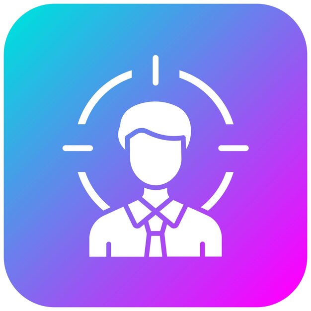 El icono del vector de caza de cabezas se puede utilizar para el conjunto de iconos de recursos humanos