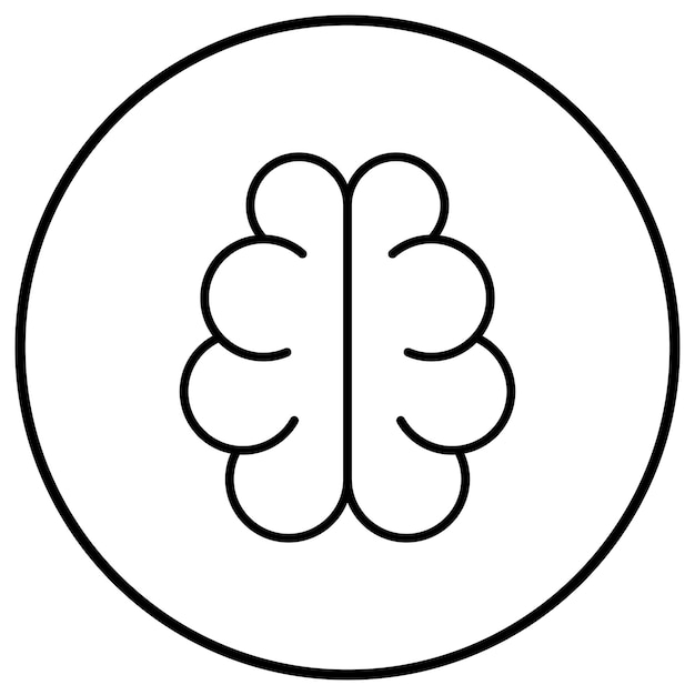 El icono del vector cerebral se puede utilizar para el conjunto de iconos de inicio de negocios
