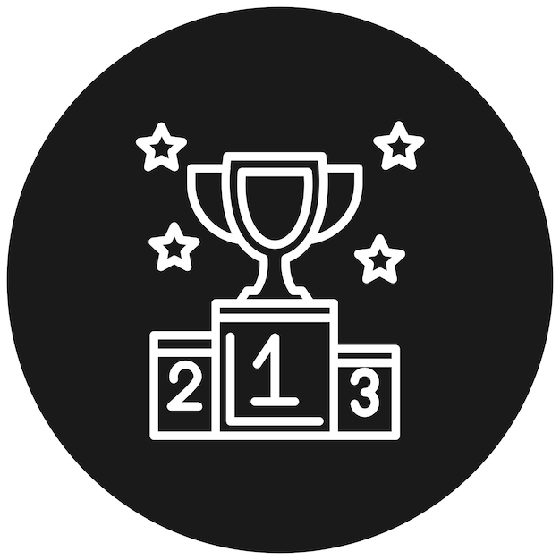 El icono del vector de la ceremonia se puede usar para el conjunto de iconos de los Juegos Olímpicos
