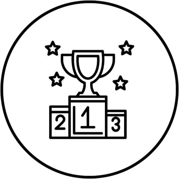 El icono del vector de la ceremonia se puede usar para el conjunto de iconos de los Juegos Olímpicos