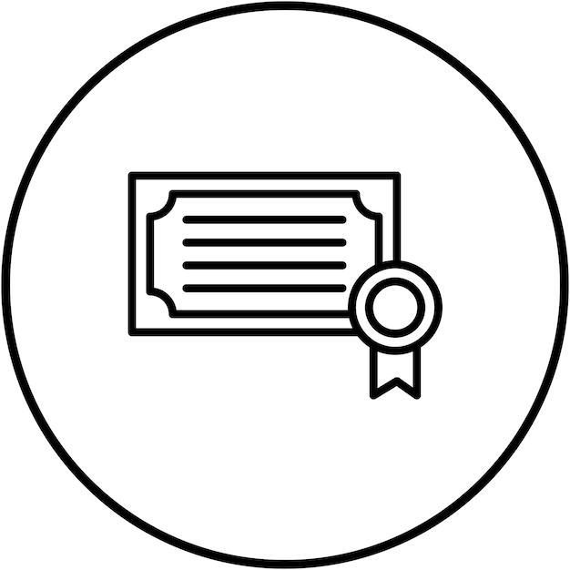 El icono del vector del certificado se puede usar para el conjunto de iconos de la peregrinación del Hajj