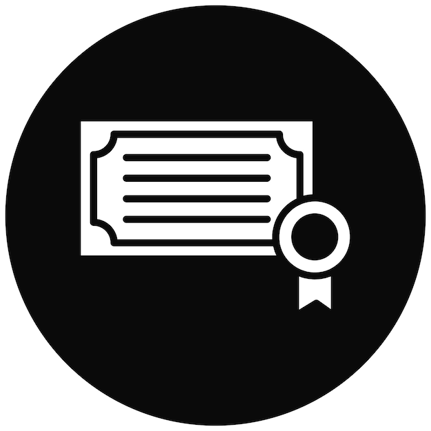 El icono del vector del certificado se puede usar para el conjunto de iconos de la peregrinación del Hajj