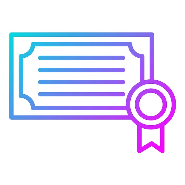 El icono del vector del certificado se puede usar para el conjunto de iconos de la peregrinación del Hajj