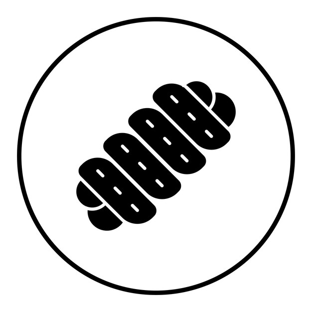 El icono del vector Challah se puede usar para el conjunto de iconos de la panadería