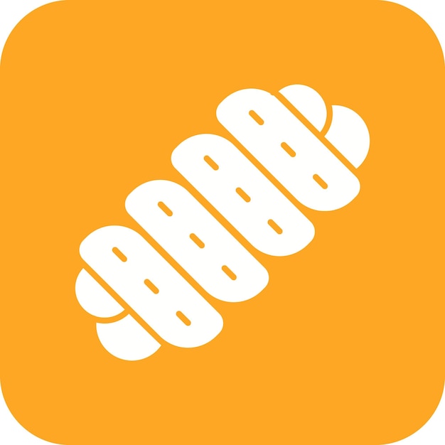 El icono del vector Challah se puede usar para el conjunto de iconos de la panadería