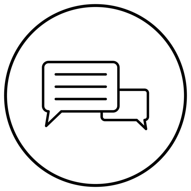 El icono del vector de chat de la biblioteca se puede utilizar para el conjunto de iconos de la biblioteca