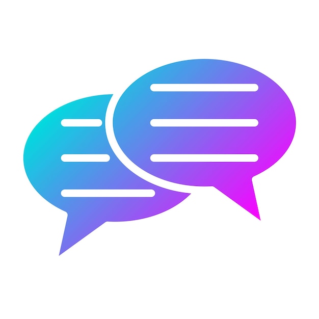 El icono del vector de chat se puede utilizar para el conjunto de iconos de comunicaciones