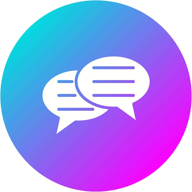 El icono del vector de chat se puede utilizar para el conjunto de iconos de comunicaciones