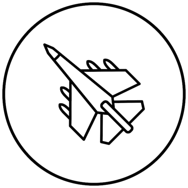 El icono del vector de chorro se puede usar para el conjunto de iconos de disparo