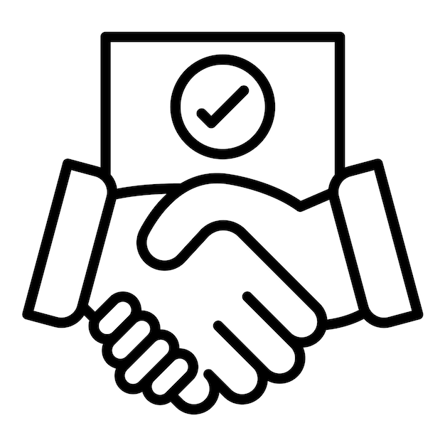 El icono del vector de cierre del proyecto se puede utilizar para el conjunto de iconos de evaluación del proyecto