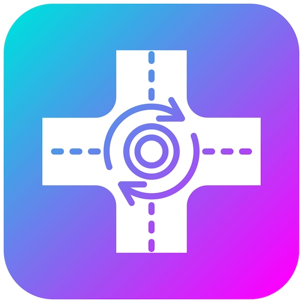 El icono del vector de circunvalación se puede utilizar para el conjunto de iconos del mapa y la navegación