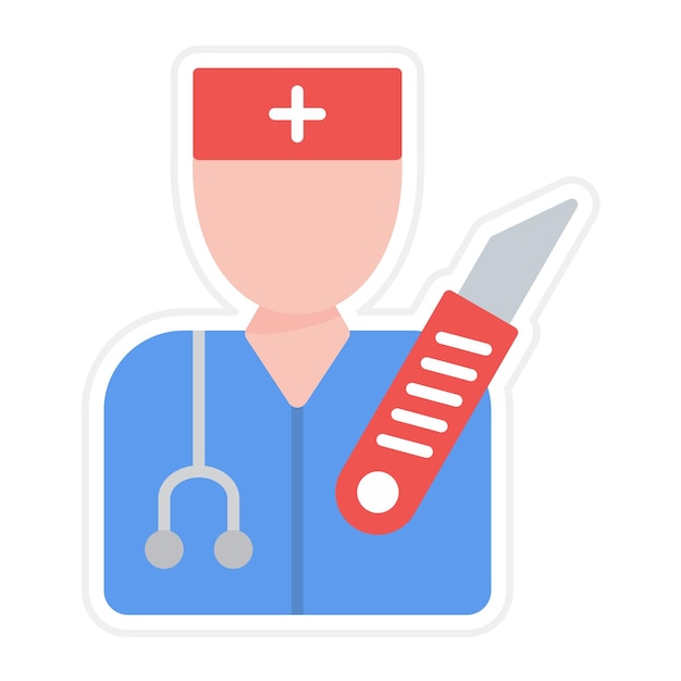El icono del vector de cirugía se puede utilizar para el conjunto de iconos de Medicina I