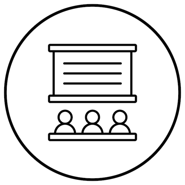 El icono del vector de clase se puede utilizar para el conjunto de iconos de la escuela