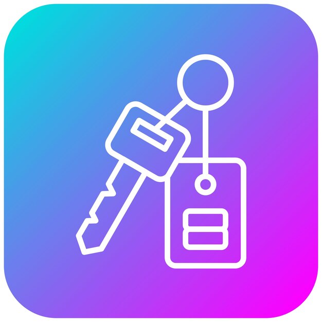 El icono del vector clave del coche se puede utilizar para el conjunto de iconos de lujo